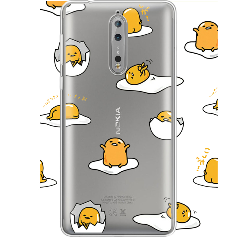 Прозрачный чехол Uprint Nokia 8 Gudetama