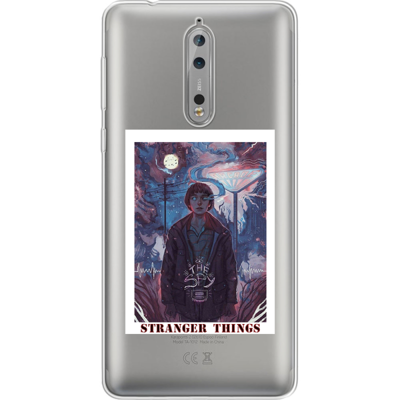 Прозрачный чехол Uprint Nokia 8 Stranger Things