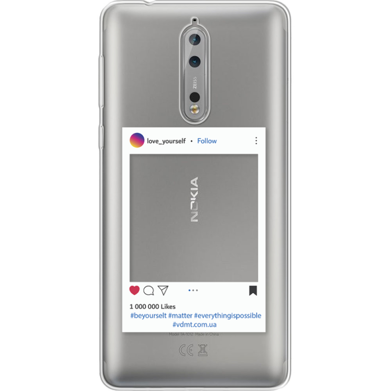 Прозрачный чехол Uprint Nokia 8 Insta