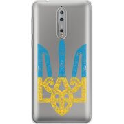 Прозрачный чехол Uprint Nokia 8 Gold Trident