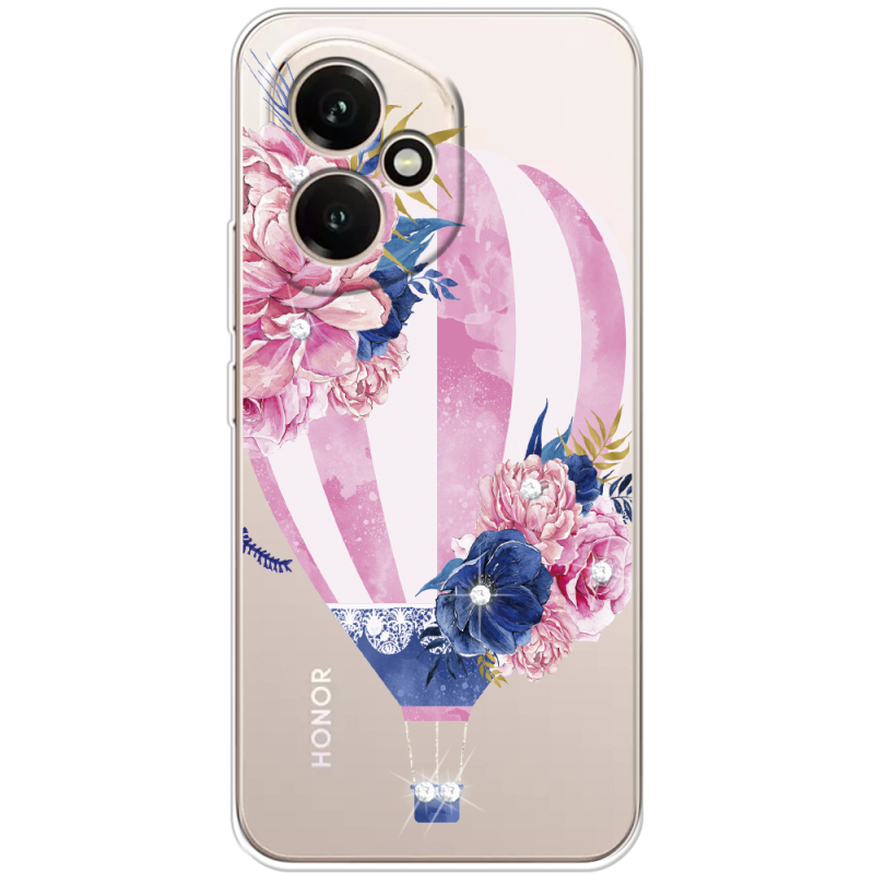 Чохол зі стразами Honor 400 Pink Air Baloon