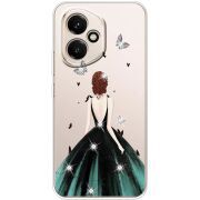 Чохол зі стразами Honor 400 Girl in the green dress