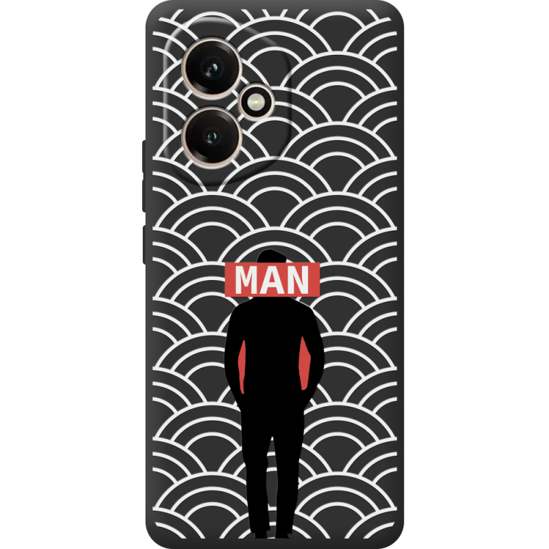 Чорний чохол BoxFace Honor 400 Man Pattern