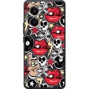 Чорний чохол BoxFace Honor 400 Rock Graffiti