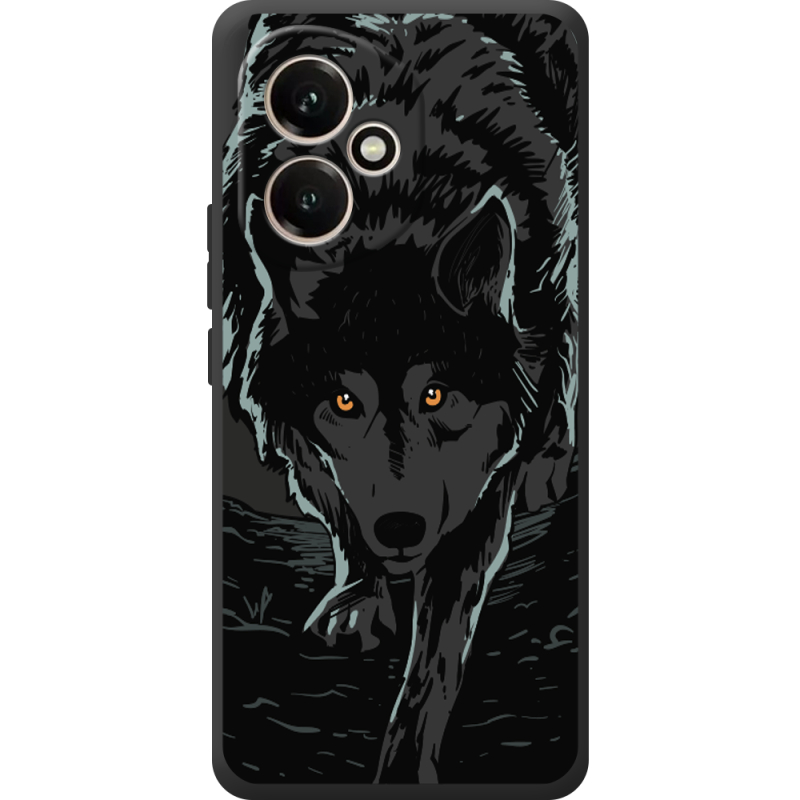 Чорний чохол BoxFace Honor 400 Wolf