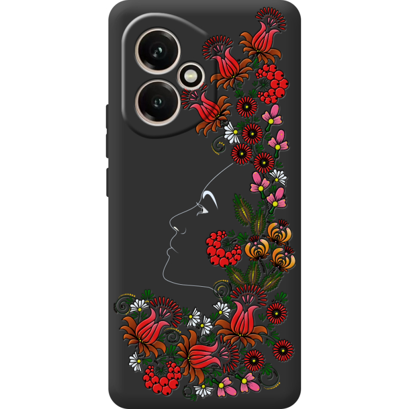 Чорний чохол BoxFace Honor 400 3D Ukrainian Muse