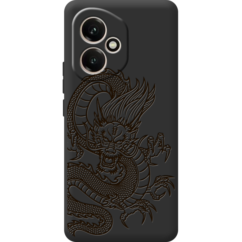 Чорний чохол BoxFace Honor 400 Chinese Dragon