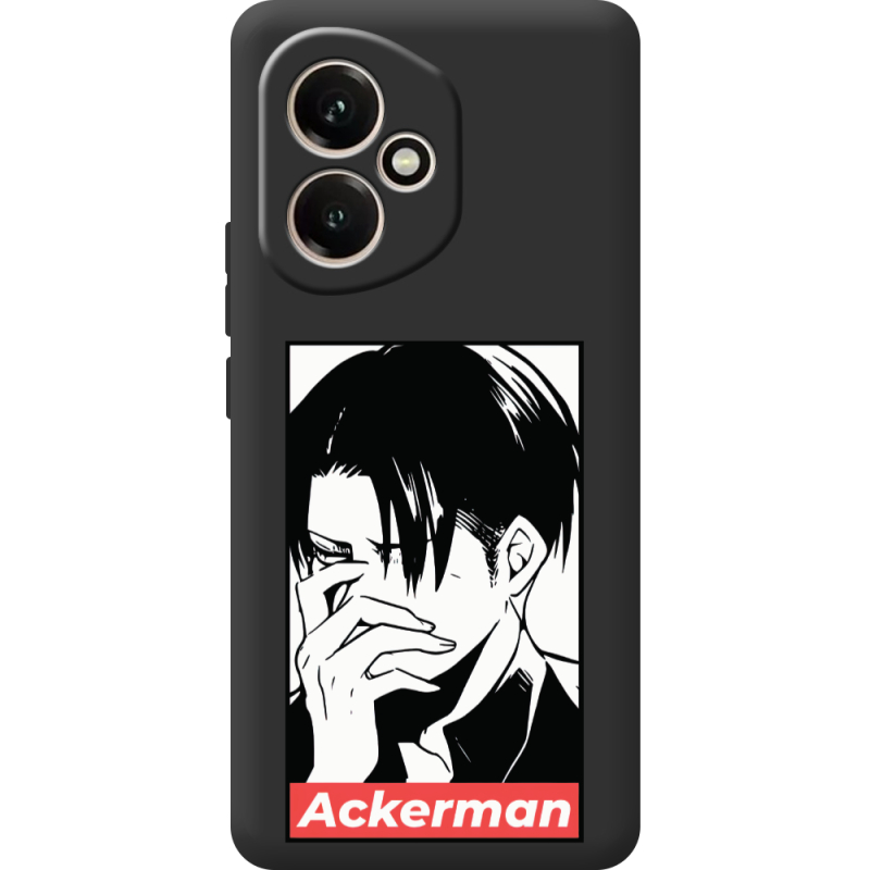 Чорний чохол BoxFace Honor 400 Attack On Titan - Ackerman