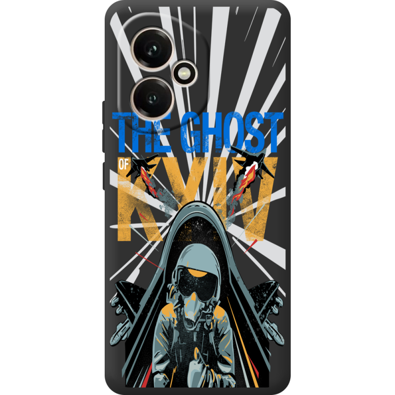 Чорний чохол BoxFace Honor 400 Привид Києва в дії