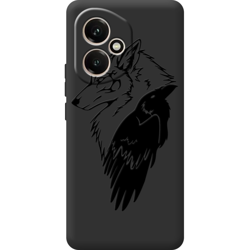 Чорний чохол BoxFace Honor 400 Wolf and Raven