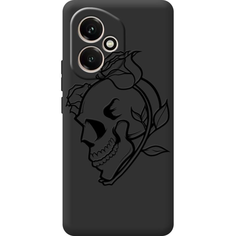 Чорний чохол BoxFace Honor 400 Skull and Roses