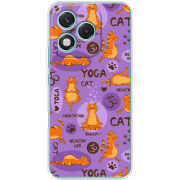 Чохол BoxFace Honor 400 Lite Yoga Cat