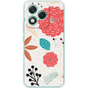 Чохол BoxFace Honor 400 Lite Line Flowers