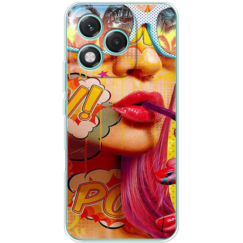 Чохол BoxFace Honor 400 Lite Yellow Girl Pop Art