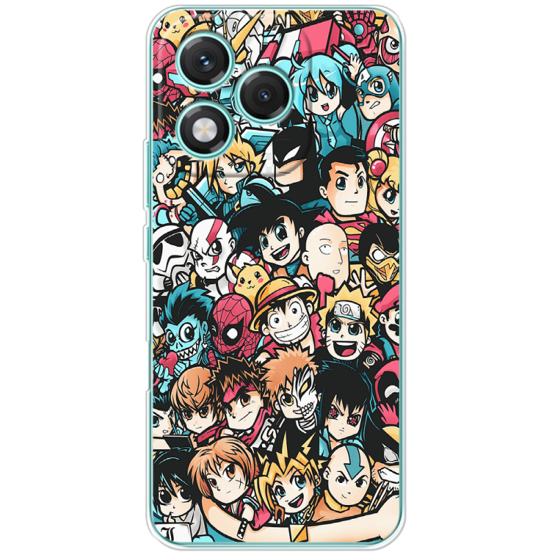 Чохол BoxFace Honor 400 Lite Anime Stickers