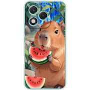 Чохол BoxFace Honor 400 Lite Капібара з кавуном