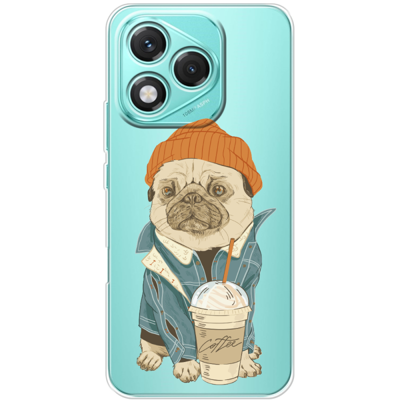 Прозорий чохол BoxFace Honor 400 Lite Dog Coffeeman