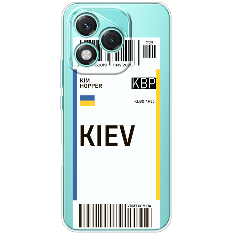 Прозорий чохол BoxFace Honor 400 Lite Ticket Kiev