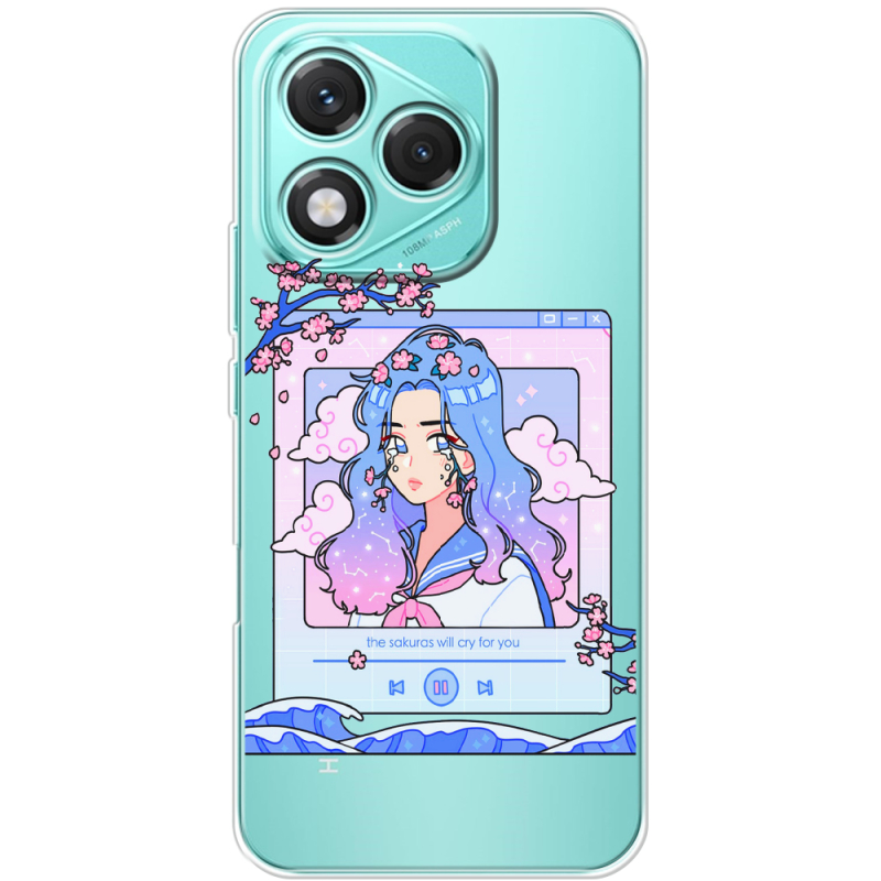 Прозорий чохол BoxFace Honor 400 Lite The Sakuras Will Cry For You