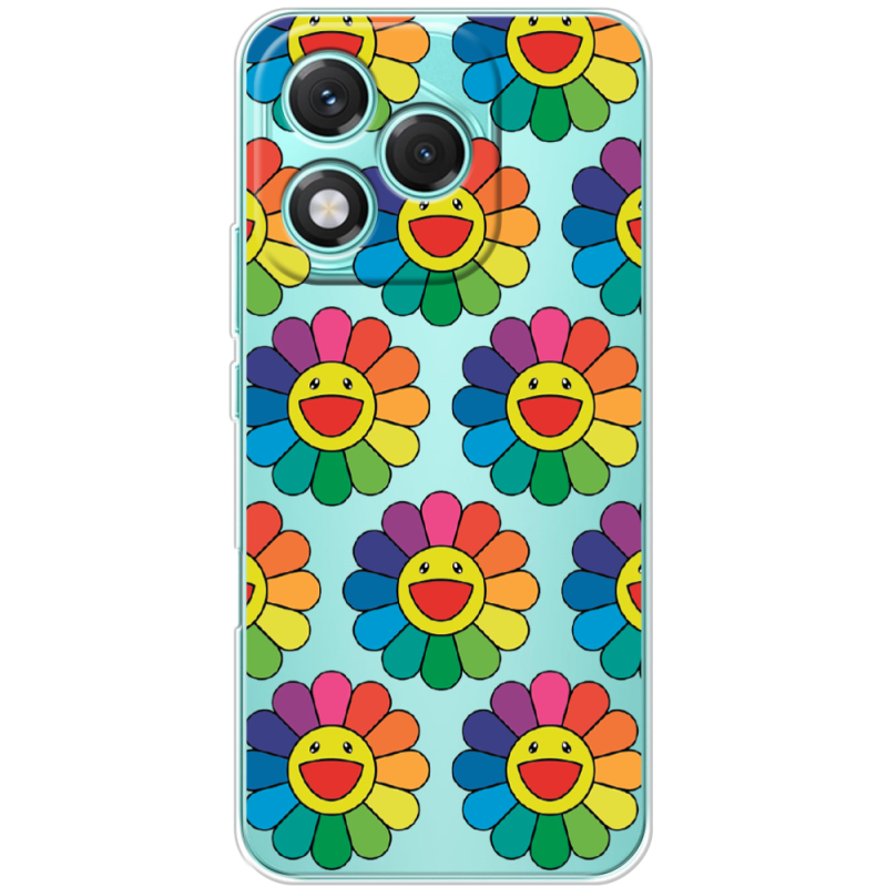 Прозорий чохол BoxFace Honor 400 Lite Hippie Flowers