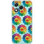 Прозорий чохол BoxFace Honor 400 Lite Hippie Flowers