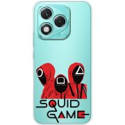 Прозорий чохол BoxFace Honor 400 Lite siquid game люди в красном