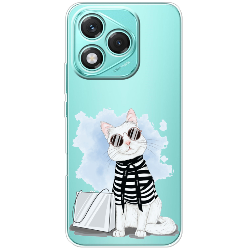 Прозорий чохол BoxFace Honor 400 Lite Cat Style