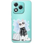 Прозорий чохол BoxFace Honor 400 Lite Cat Style