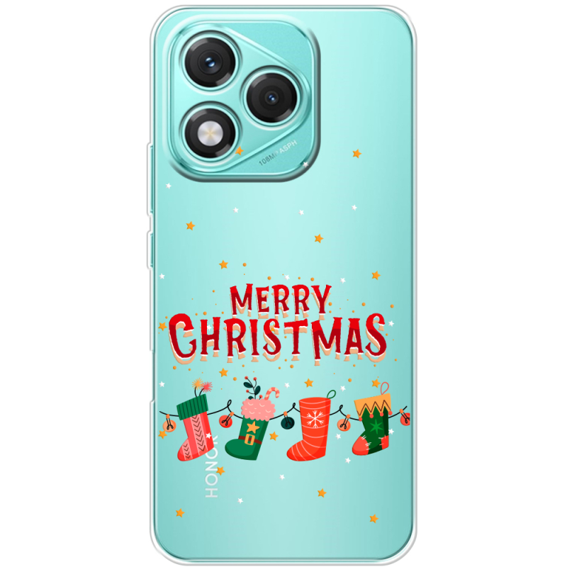 Прозорий чохол BoxFace Honor 400 Lite Merry Christmas