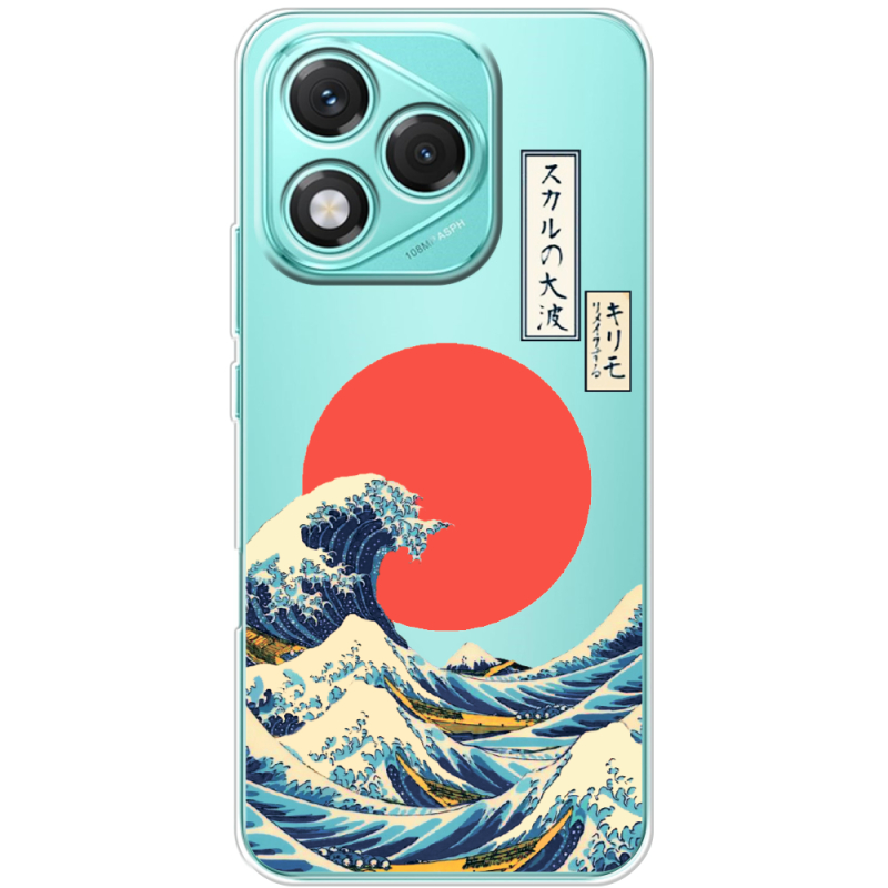 Прозорий чохол BoxFace Honor 400 Lite Большая волна в Канагаве