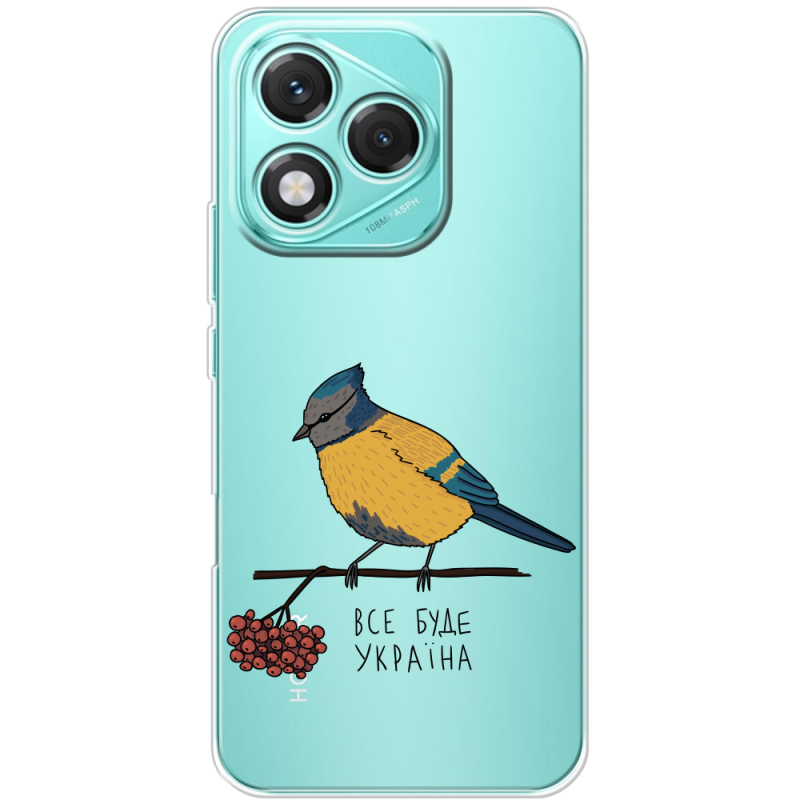 Прозорий чохол BoxFace Honor 400 Lite Синиця і калина