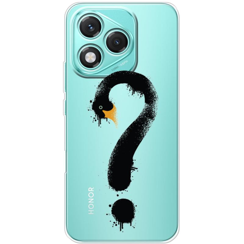 Прозорий чохол BoxFace Honor 400 Lite Swan question