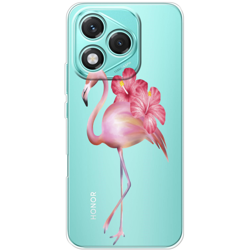 Прозорий чохол BoxFace Honor 400 Lite Floral Flamingo