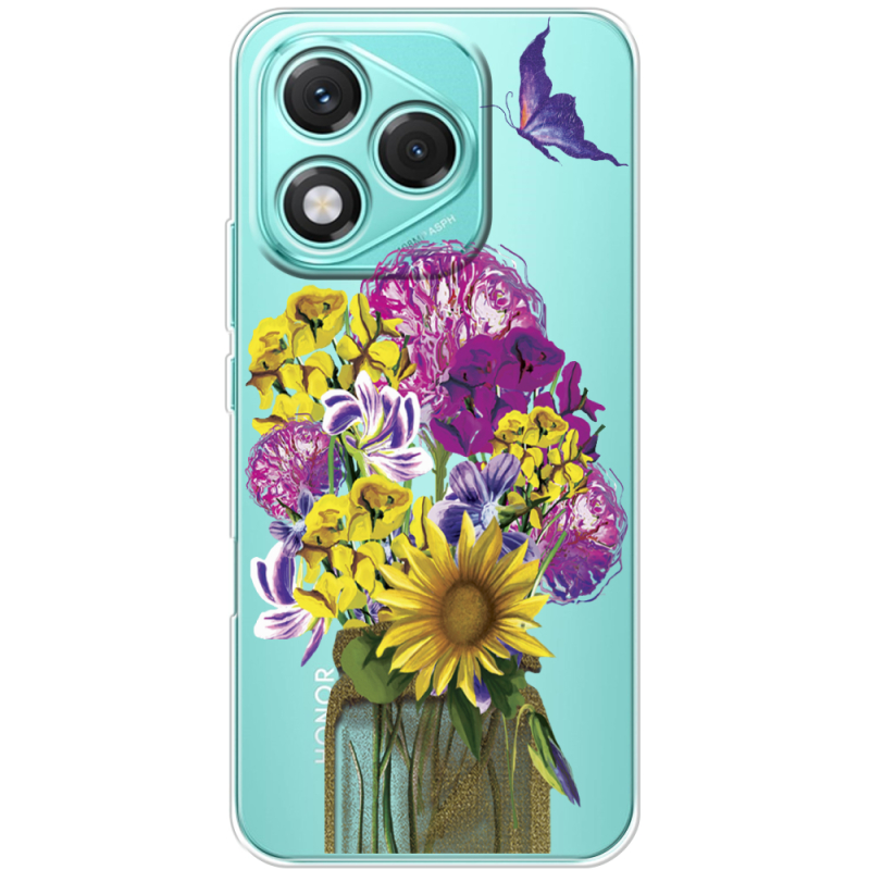 Прозорий чохол BoxFace Honor 400 Lite My Bouquet