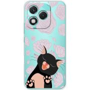 Прозорий чохол BoxFace Honor 400 Lite Meow