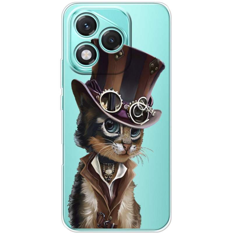 Прозорий чохол BoxFace Honor 400 Lite Steampunk Cat