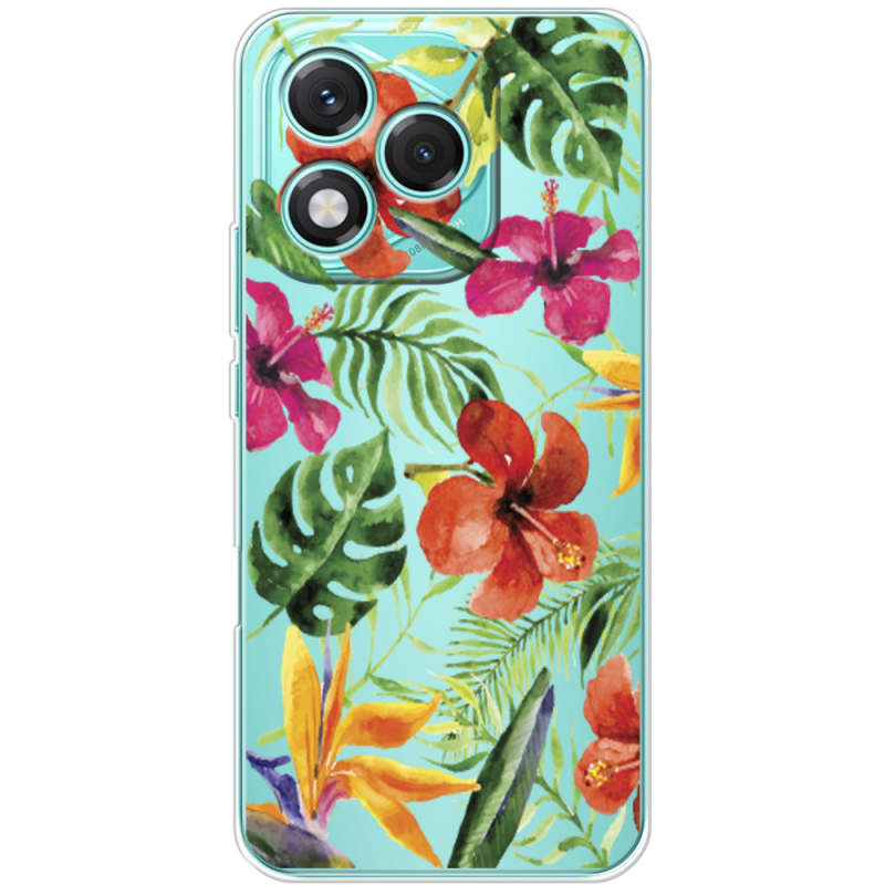 Прозорий чохол BoxFace Honor 400 Lite Tropical Flowers