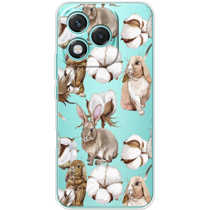 Прозорий чохол BoxFace Honor 400 Lite Cotton and Rabbits