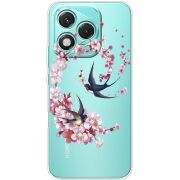 Чохол зі стразами Honor 400 Lite Swallows and Bloom