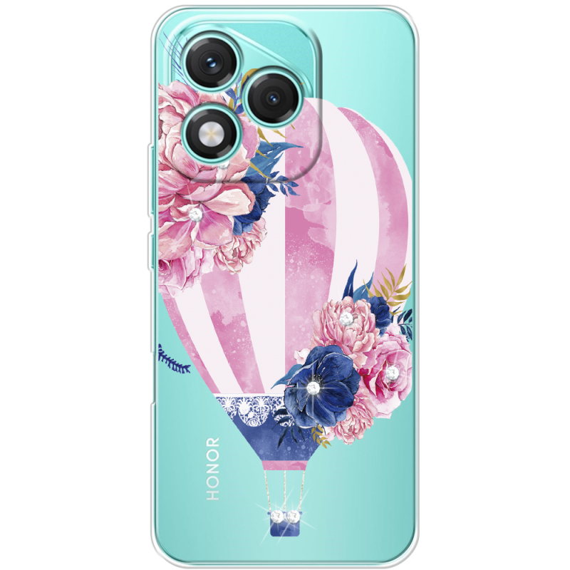 Чохол зі стразами Honor 400 Lite Pink Air Baloon