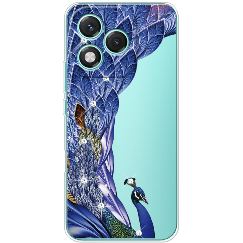 Чохол зі стразами Honor 400 Lite Peafowl