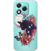 Чохол зі стразами Honor 400 Lite Cat in Flowers