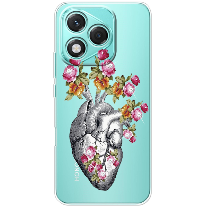 Чохол зі стразами Honor 400 Lite Heart