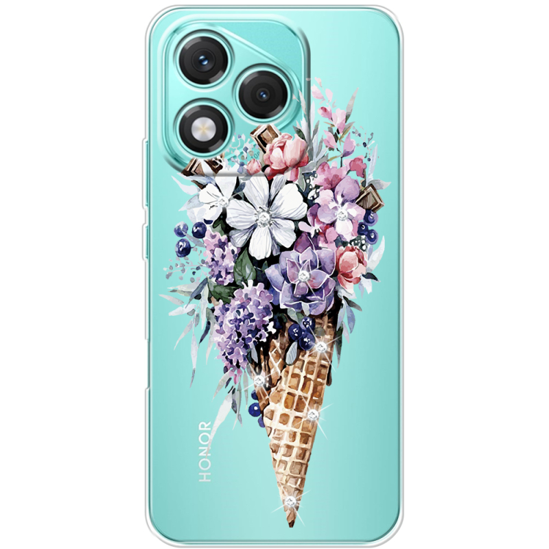 Чохол зі стразами Honor 400 Lite Ice Cream Flowers