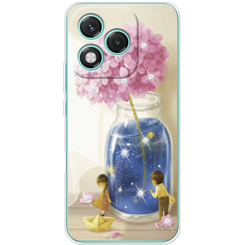 Чохол зі стразами Honor 400 Lite Little Boy and Girl