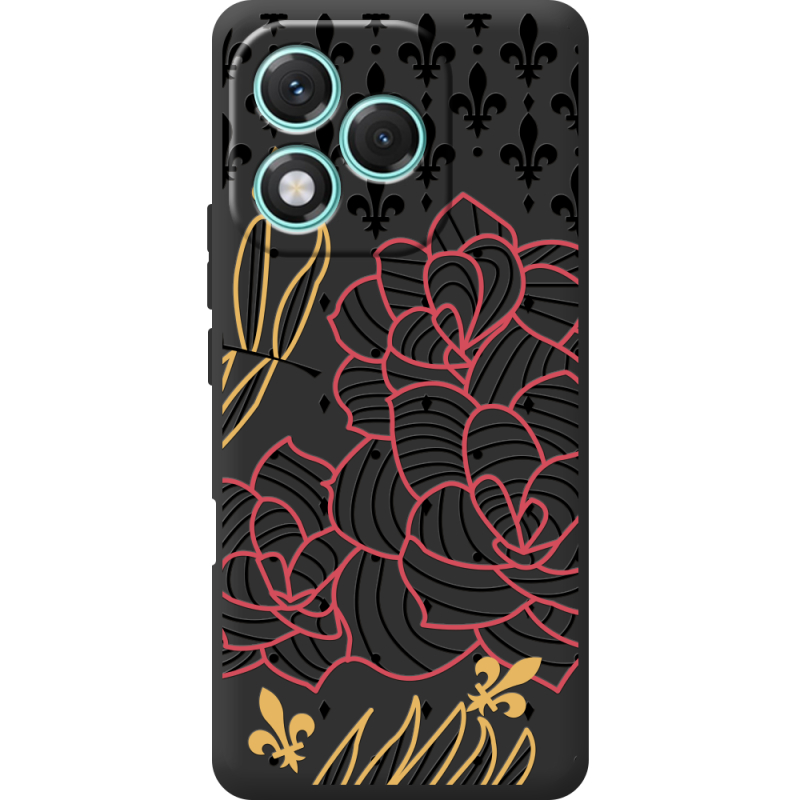Чорний чохол BoxFace Honor 400 Lite FranceFlowers