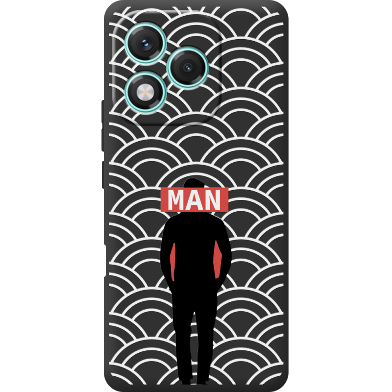 Чорний чохол BoxFace Honor 400 Lite Man Pattern