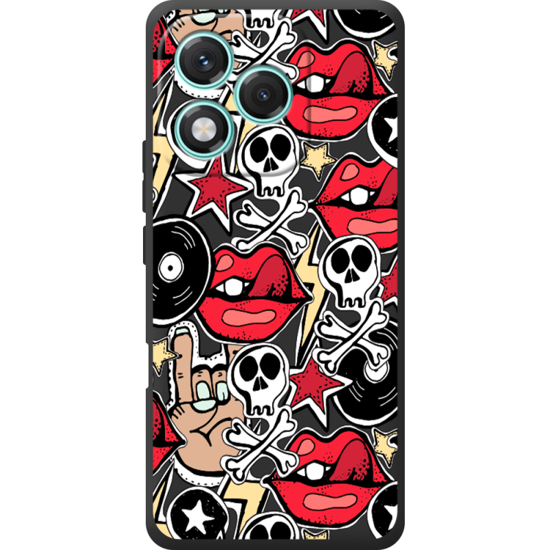 Чорний чохол BoxFace Honor 400 Lite Rock Graffiti