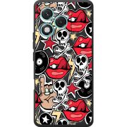 Чорний чохол BoxFace Honor 400 Lite Rock Graffiti