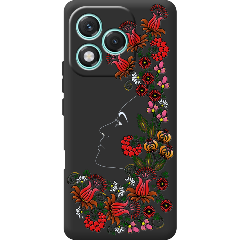 Чорний чохол BoxFace Honor 400 Lite 3D Ukrainian Muse